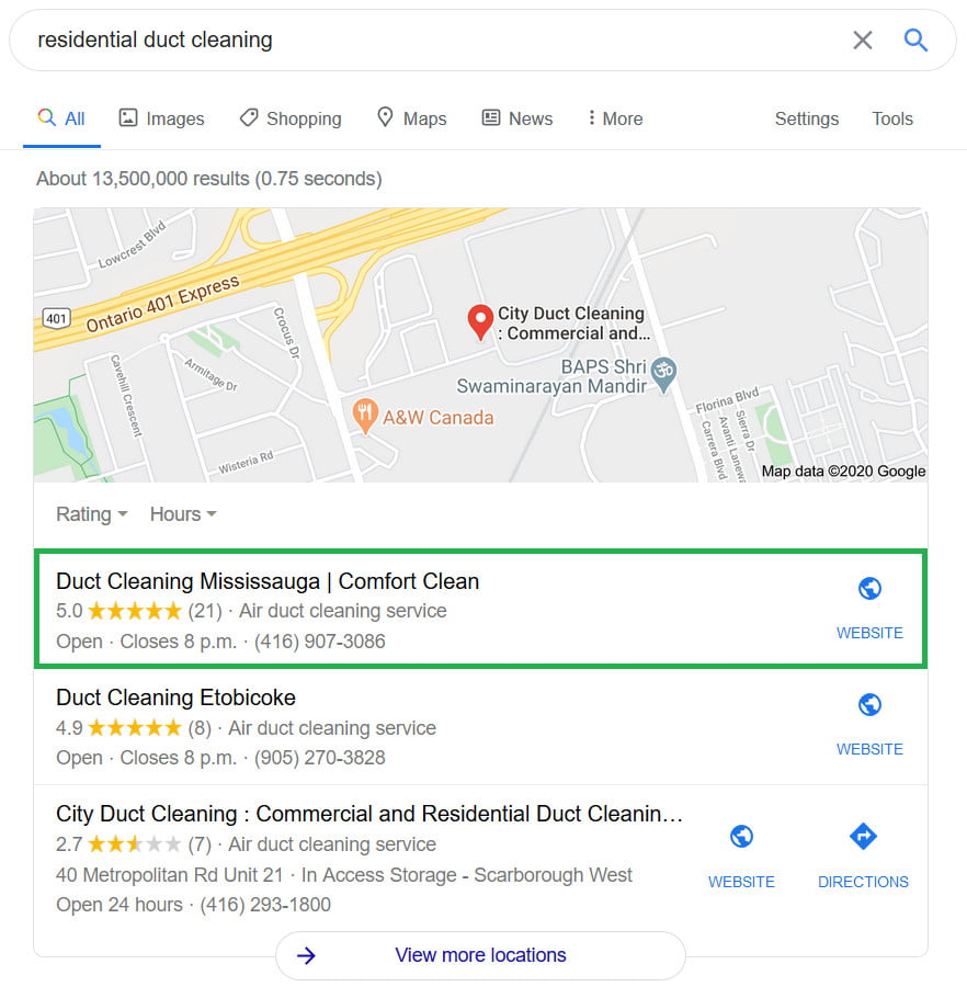 Local Search Success Local Search Success