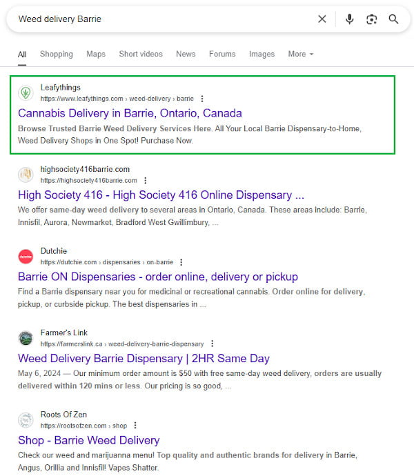 Local Search Success Position Growth