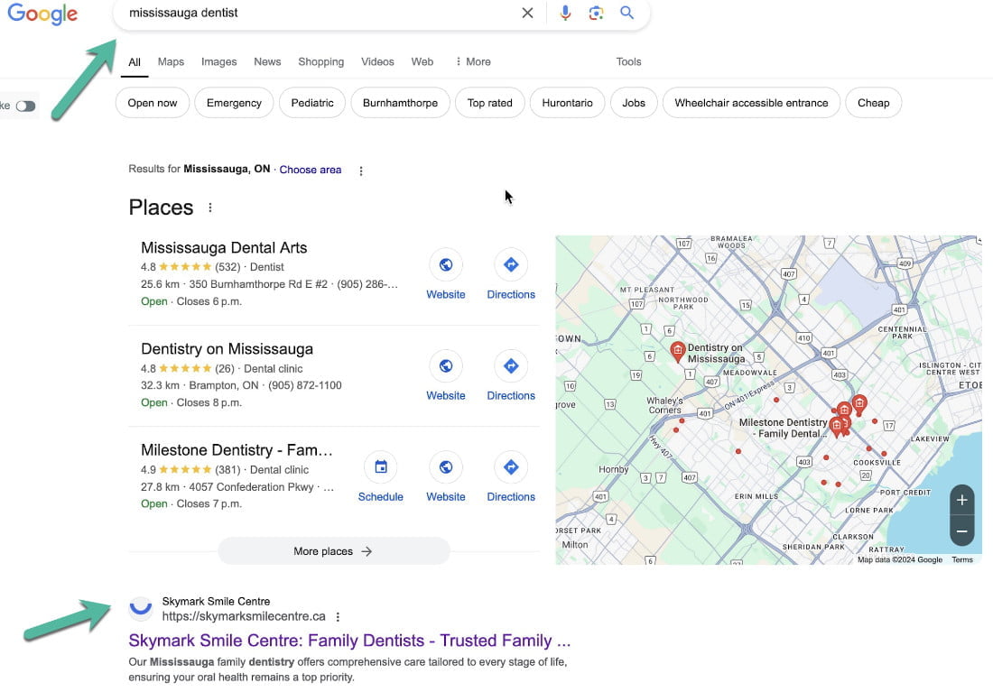 Organic traffic