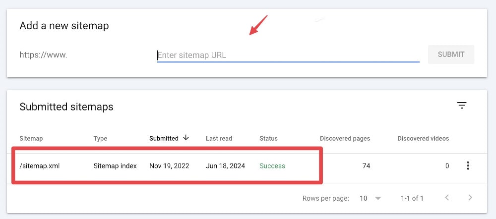 Submitting Your Sitemap and Requesting Indexing